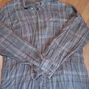 Green Plaid Men's Large Kinights Sportswear Button Up